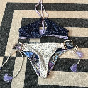 Victoria’s Secret Double Sided Purple Patterned Bikini